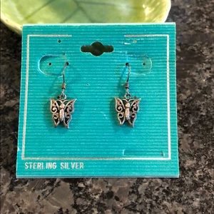 Sterling Silver Butterly Earrings